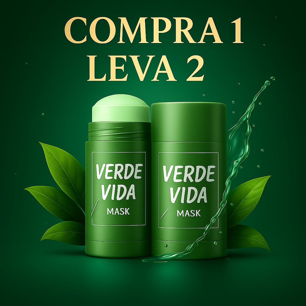 VerdeVida™ | Mascarilha Rejuvenescedora de Chá Verde