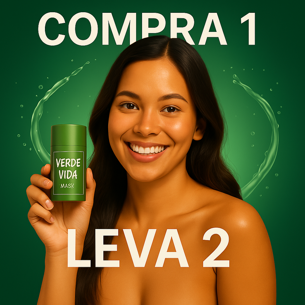 VerdeVida™ | Mascarilha Rejuvenescedora de Chá Verde